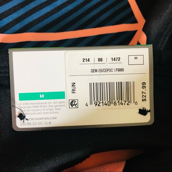 Champion duo dry capri leggings NWT reflective geometric zip pocket sz M - Picture 8 of 10